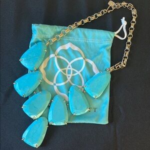 Kendra Scott Harlow Turquoise Statement Necklace